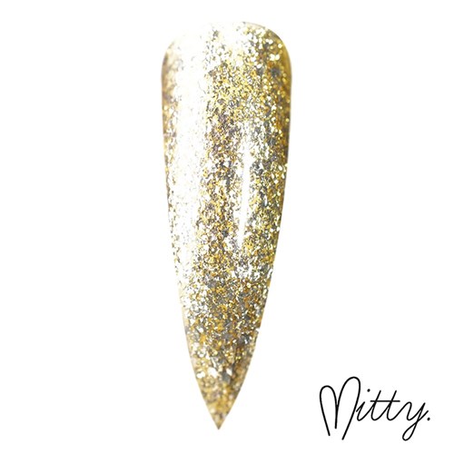 Gel Polish - Platinum Glitter - Golden Goddess